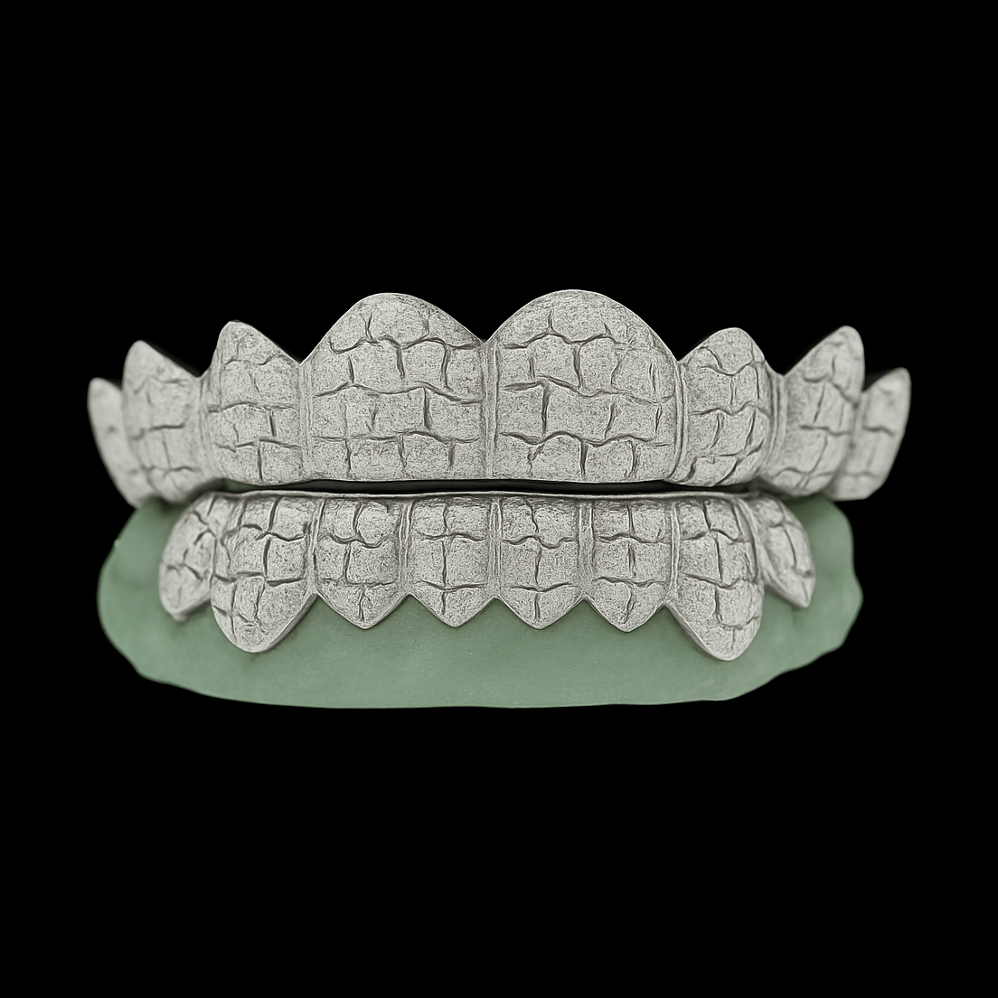 16 Piece Deep Cut Nugget Gold Grillz