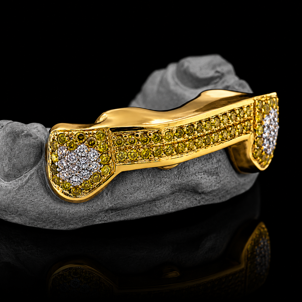 3 Hand Prong Set Diamond Grillz