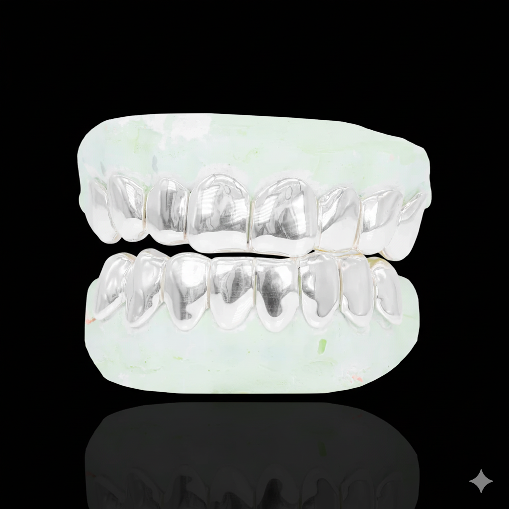 CUSTOM 8 ON 8 GOLD GRILLZ