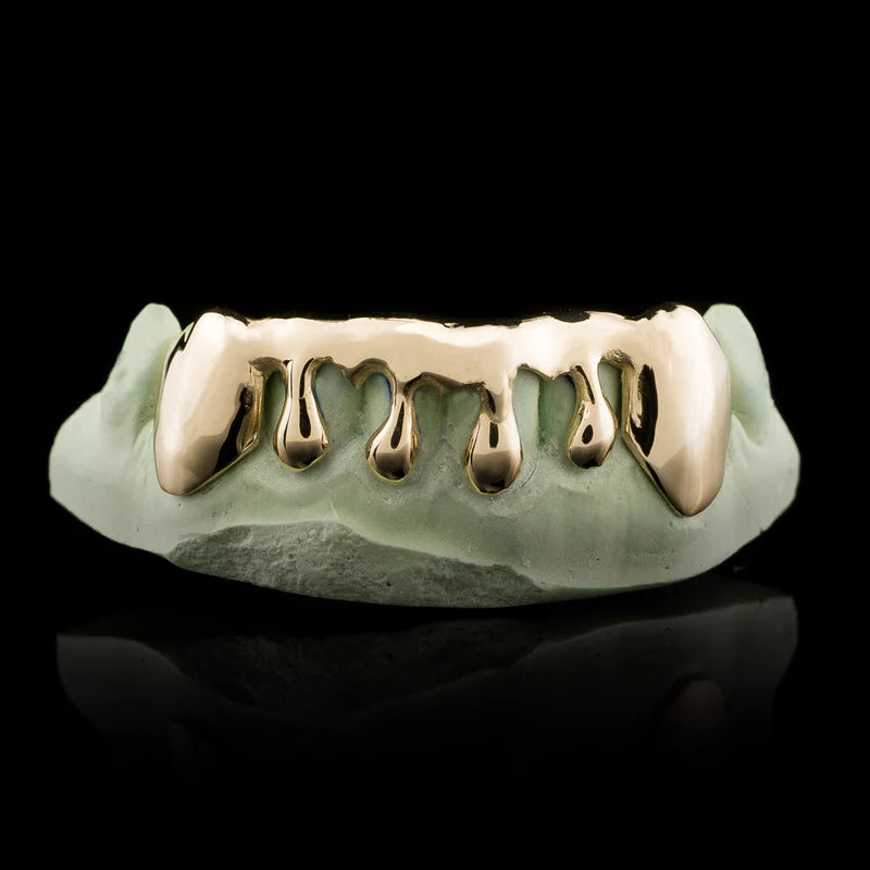 Solid Gold Drip Grillz