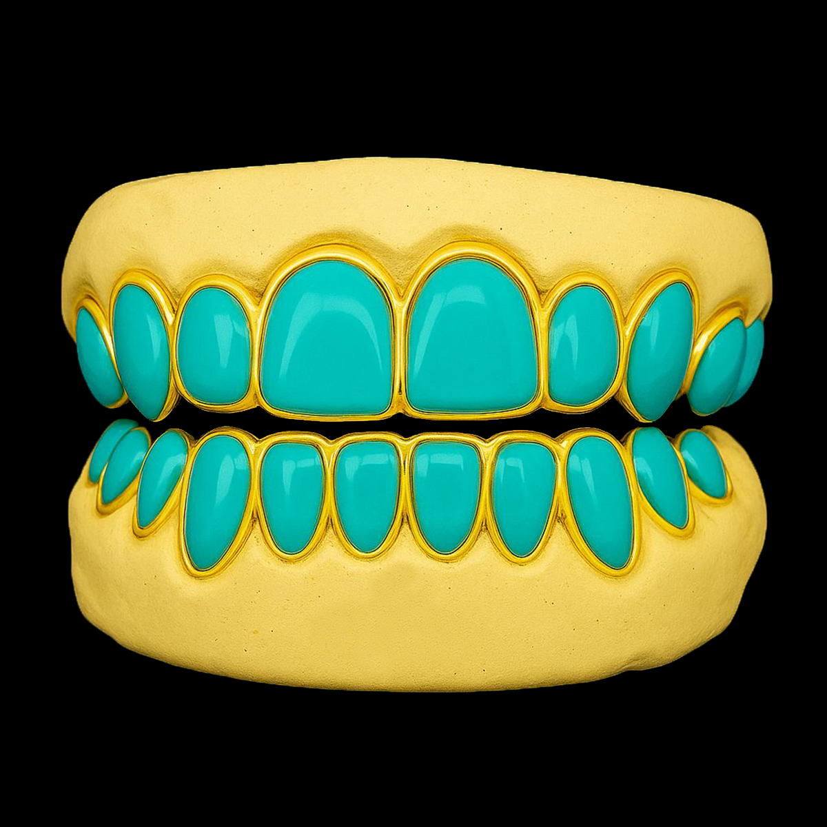 Custom 8 On 8 Tobe Nwigwe 'Mint Condition' Gold Grillz