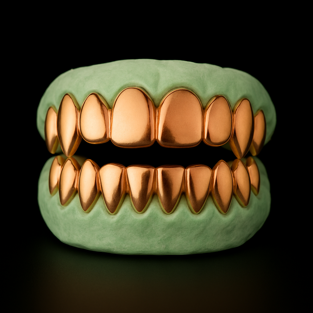 Custom Shark Teeth Gold Grillz