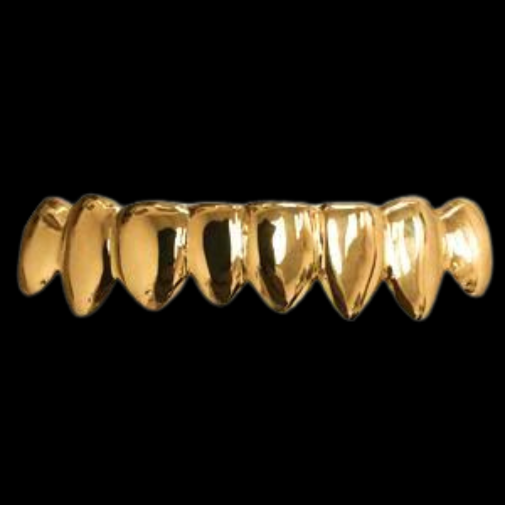Metal Mouth 8 Piece Gold Teeth.