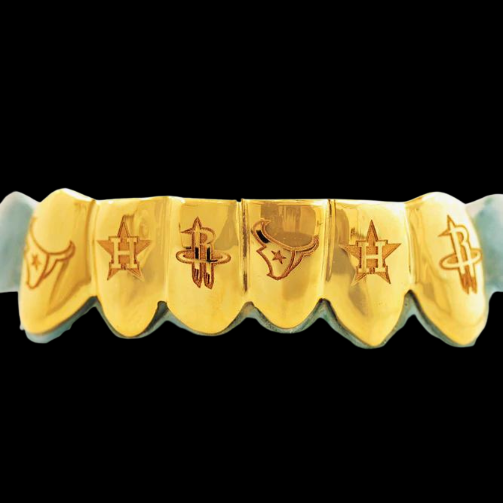 6 Engraved Teeth.