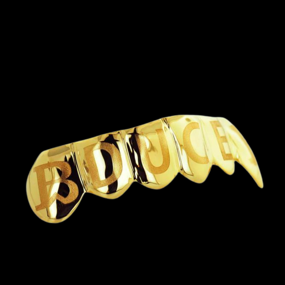 6 Engraved Teeth.