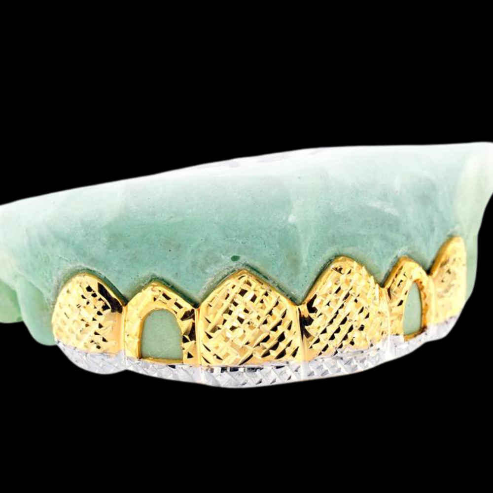 6 Teeth Diamond Cut Grillz.