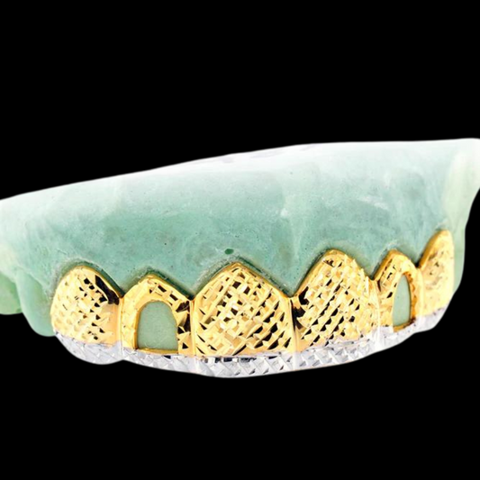 6 Teeth Diamond Cut Grillz.