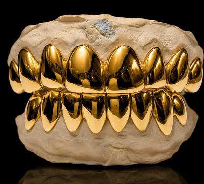 10K Solid White Gold Custom Grillz