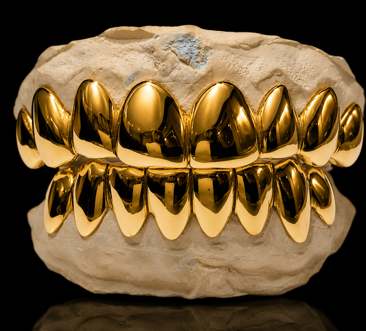 10K Solid White Gold Custom Grillz