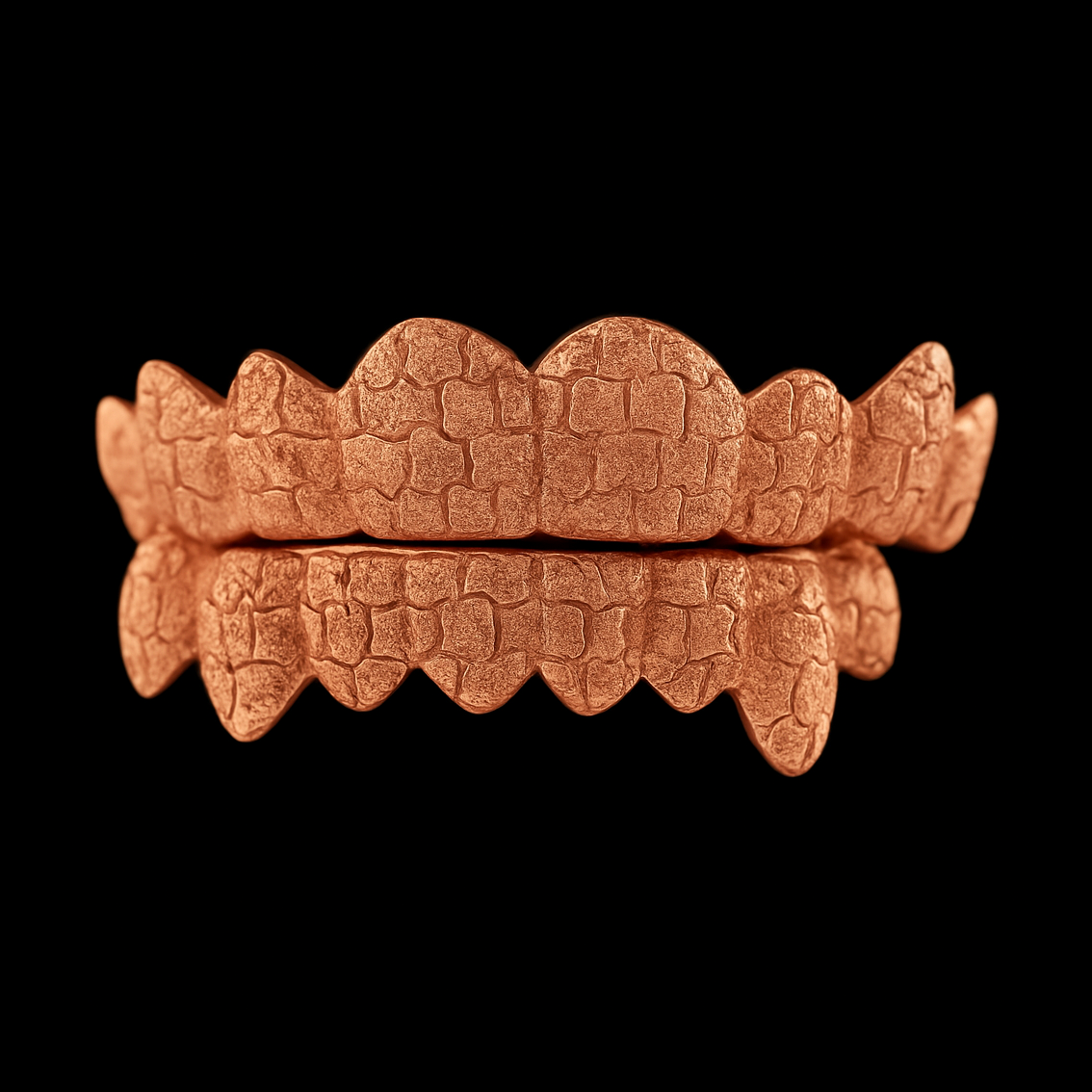 16 Piece Deep Cut Diamond Dust Gold Grillz