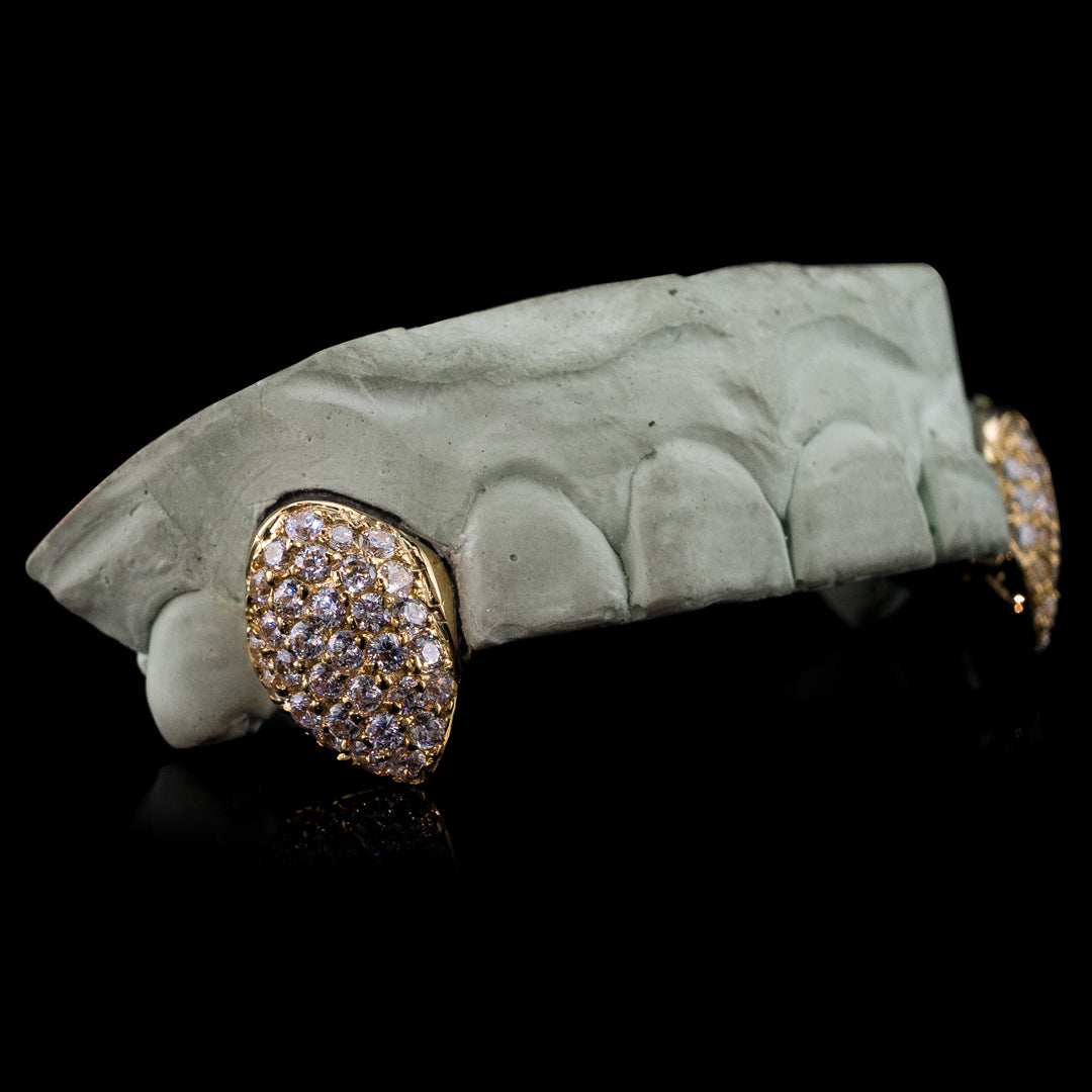 Solid Iced 6 Teeth Connecting Bridge Grillz Bar