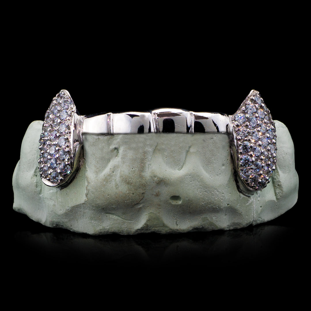 Solid Iced 6 Teeth Connecting Bridge Grillz Bar