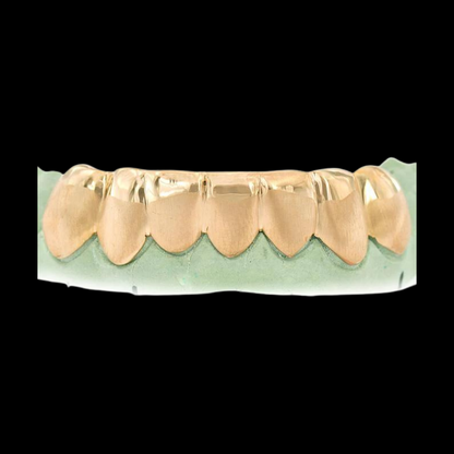 6 Teeth Solid Sand Finish Grillz.