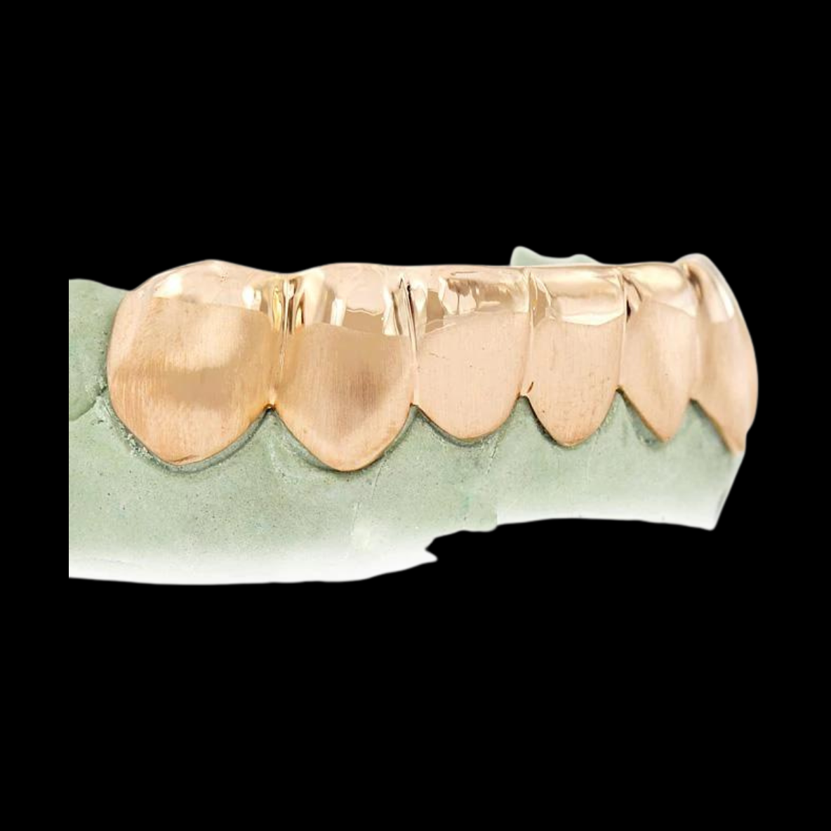 6 Teeth Solid Sand Finish Grillz.