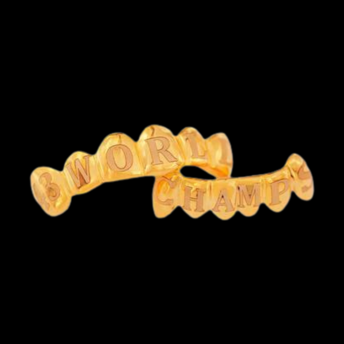 6 Top & 6 Bottom World Series Teeth Gold Grillz