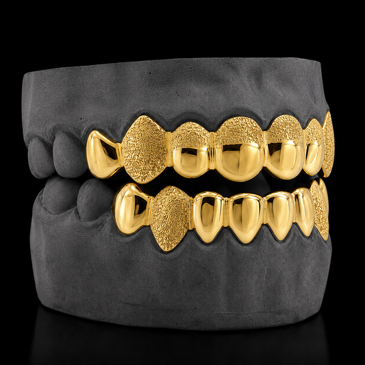 Custom 6 Teeth Diamond Dust Grillz
