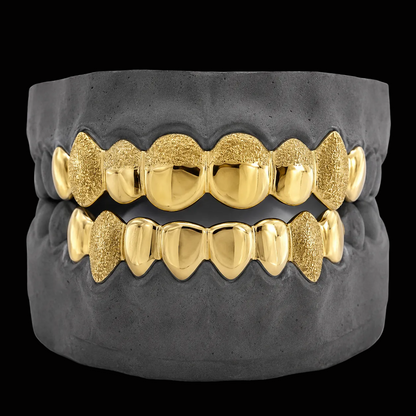 Custom 6 Teeth Diamond Dust Grillz