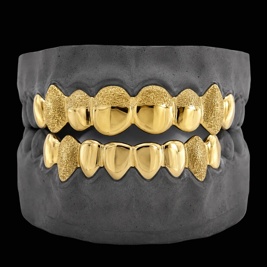 Custom 6 Teeth Diamond Dust Grillz