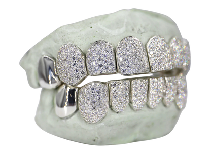 VVS Moissanite 8 On 8 Capped Diamond Grillz