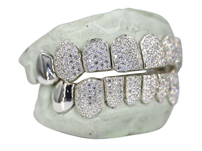 8 on 8 VVS Moissanite Diamond Grillz