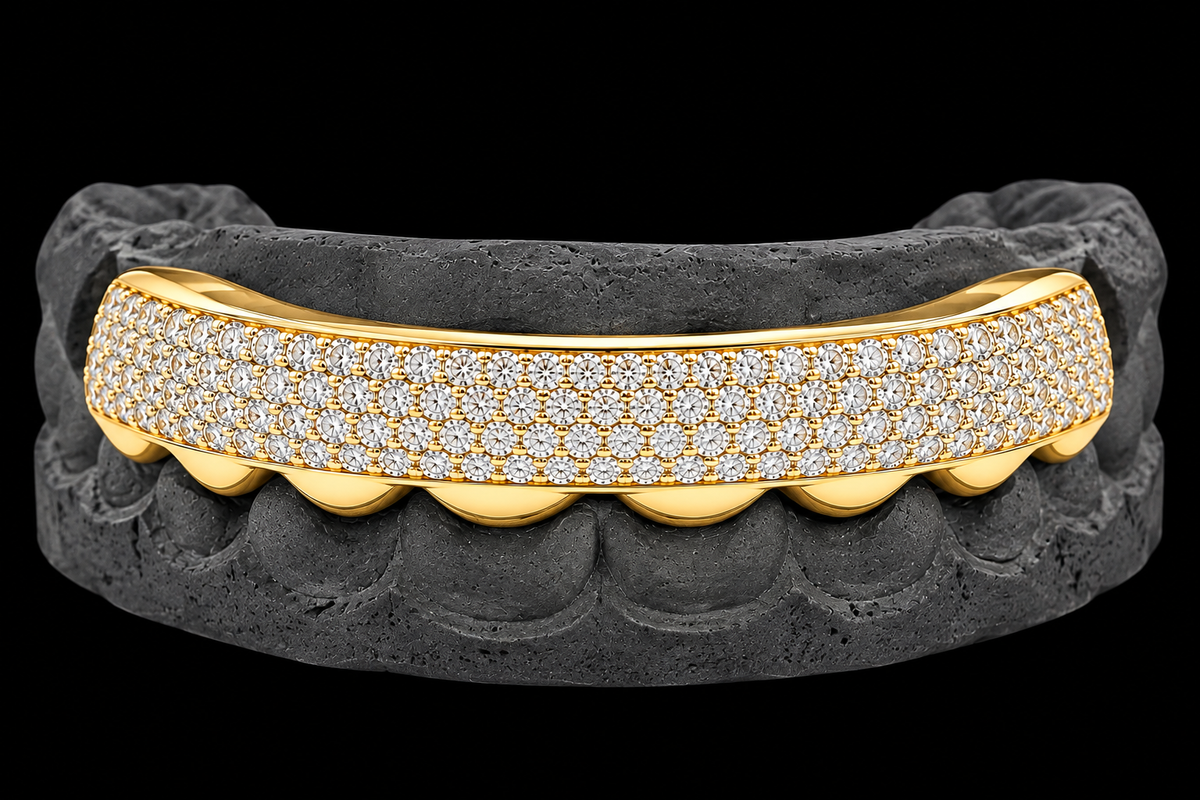 8 Piece Hand Prong Set Diamond Grillz