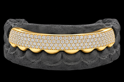 8 Piece Hand Prong Set Diamond Grillz