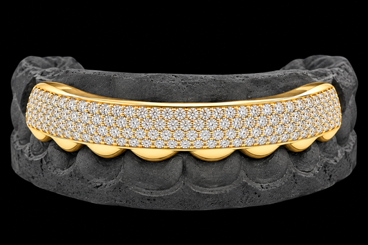 8 Piece Hand Prong Set Diamond Grillz