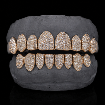 8 on 8 VVS Moissanite Diamond Grillz