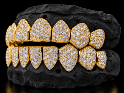 8 on 8 VVS Moissanite Diamond Grillz