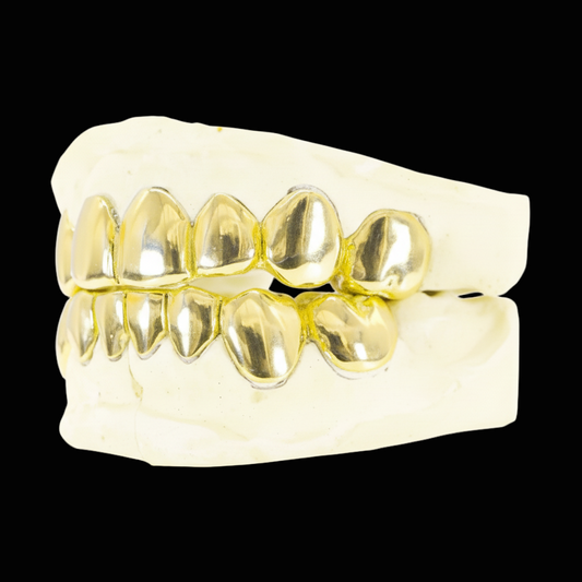 CUSTOM 8 ON 8 GOLD GRILLZ