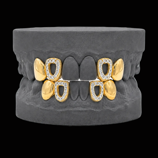 Open Face And Solid Teeth Grillz