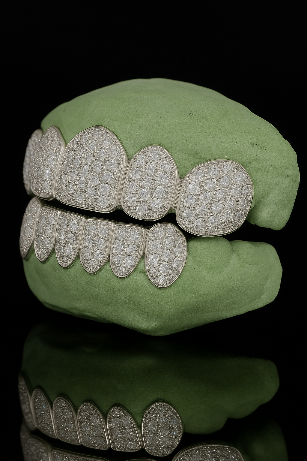 VVS Moissanite 6 On 6 Diamond Grillz