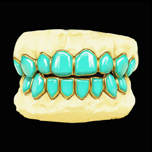 Custom 8 On 8 Mint Condition Gold Grillz