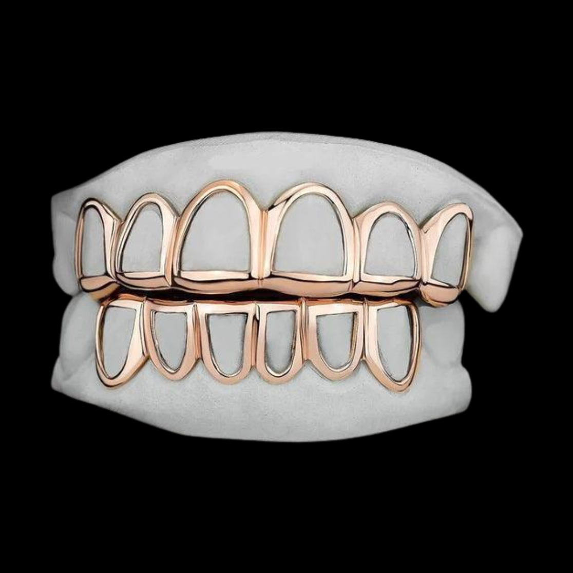 Custom Open Face Gold Grillz