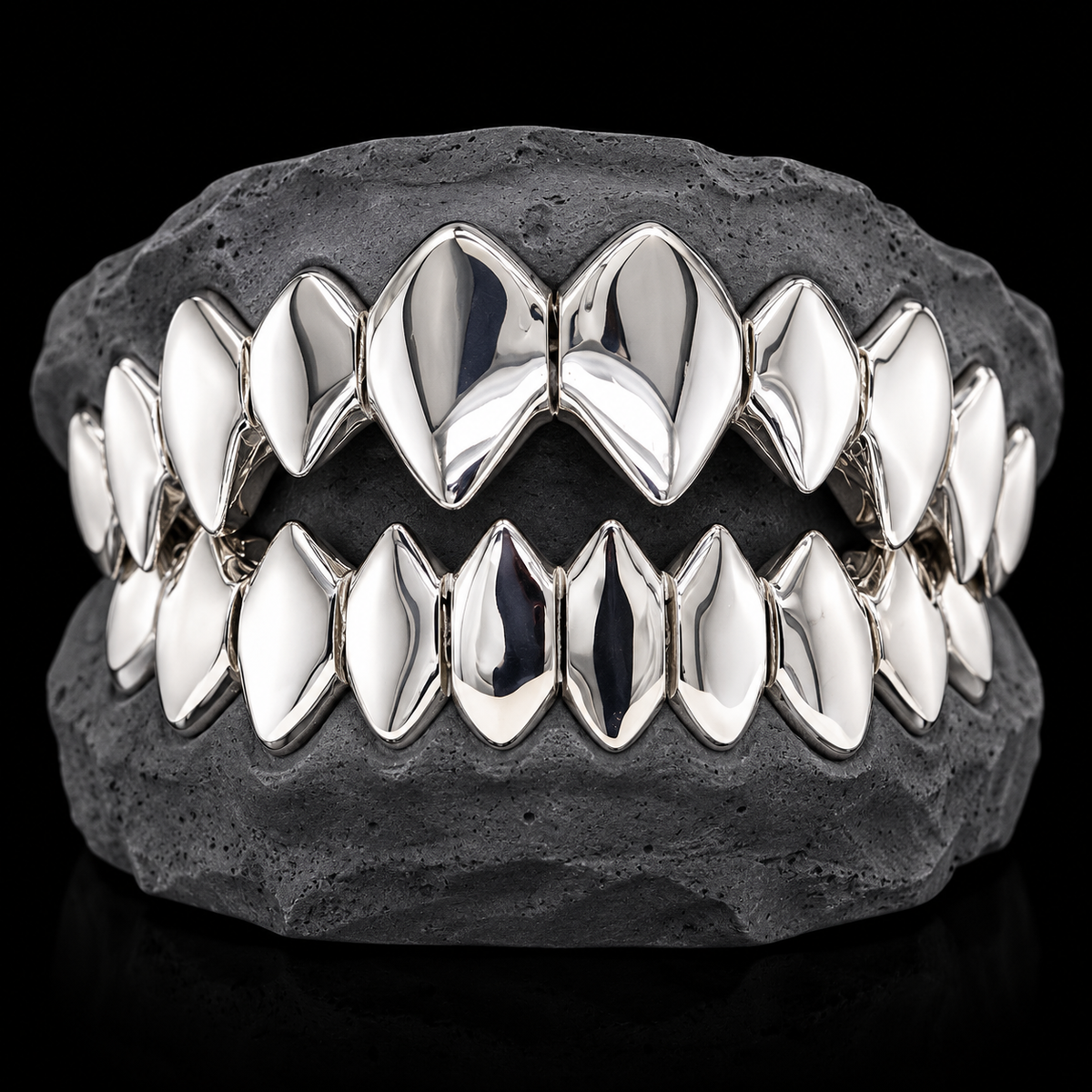 Custom Shark Teeth Gold Grillz