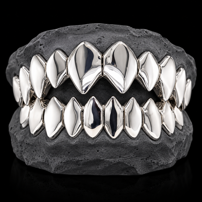 Custom Shark Teeth Gold Grillz