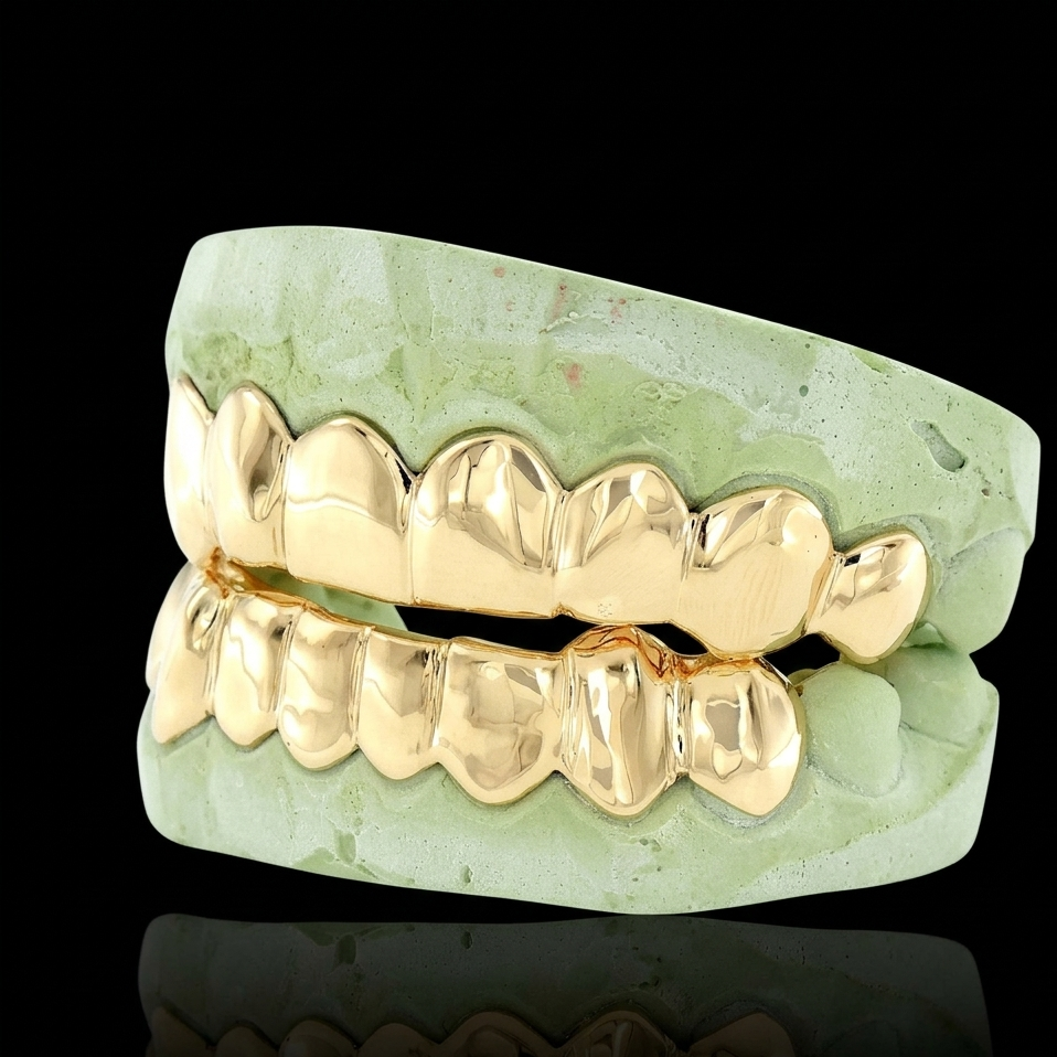 Gold Teeth 8 Top 8 Bottom
