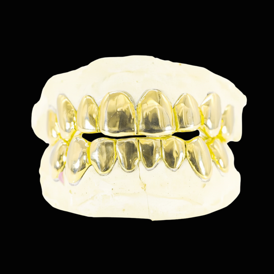 CUSTOM 8 ON 8 GOLD GRILLZ