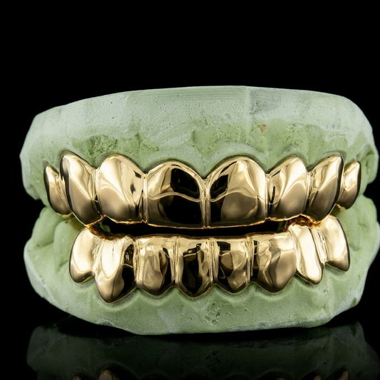 Gold Teeth 6 Top 6 And Bottom 6 Grillz