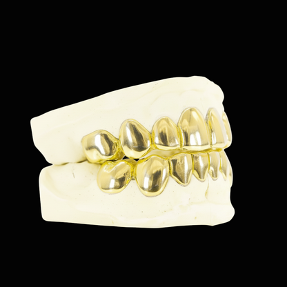 CUSTOM 8 ON 8 GOLD GRILLZ