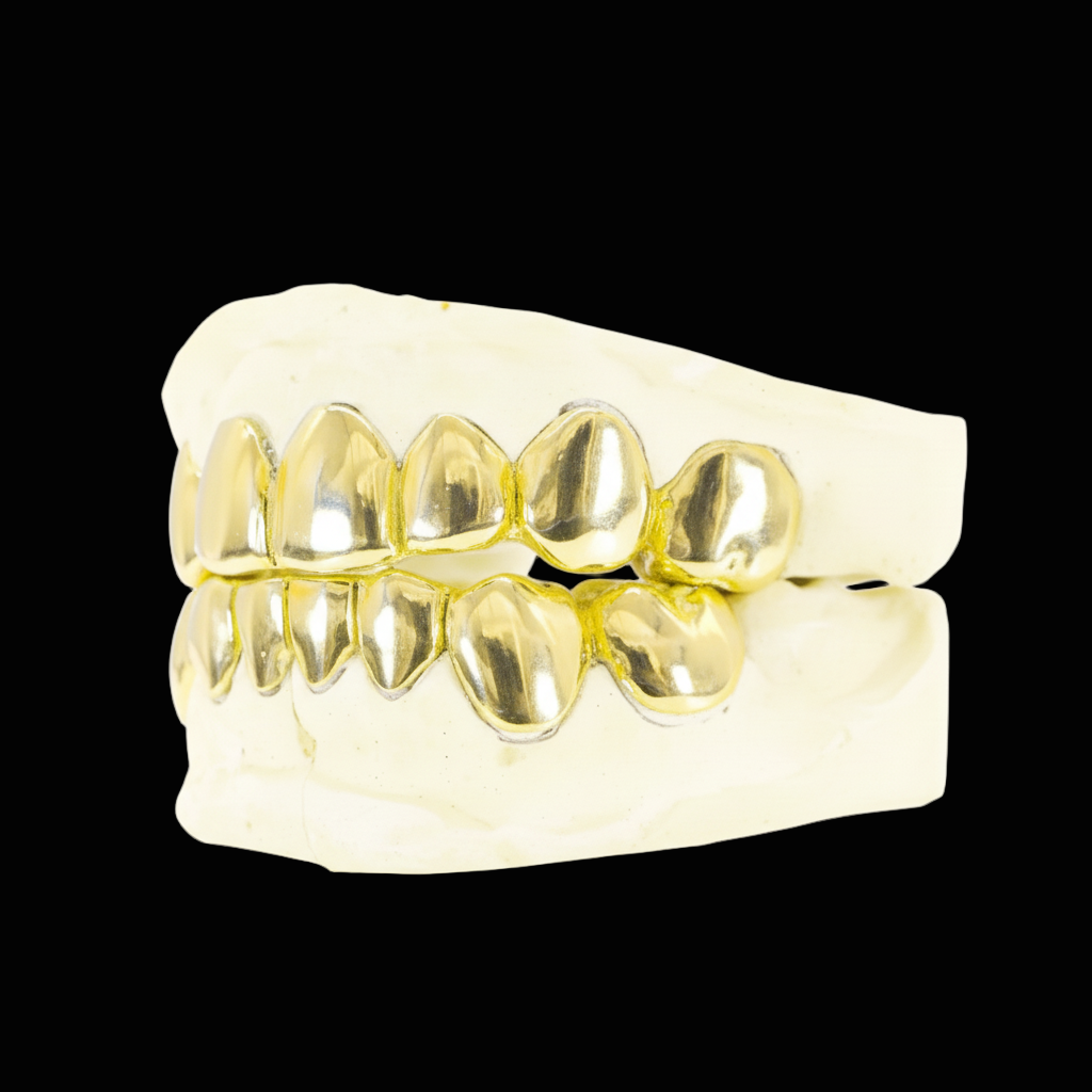 CUSTOM 8 ON 8 GOLD GRILLZ