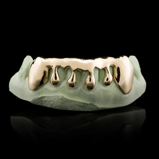 Solid Gold Drip Grillz