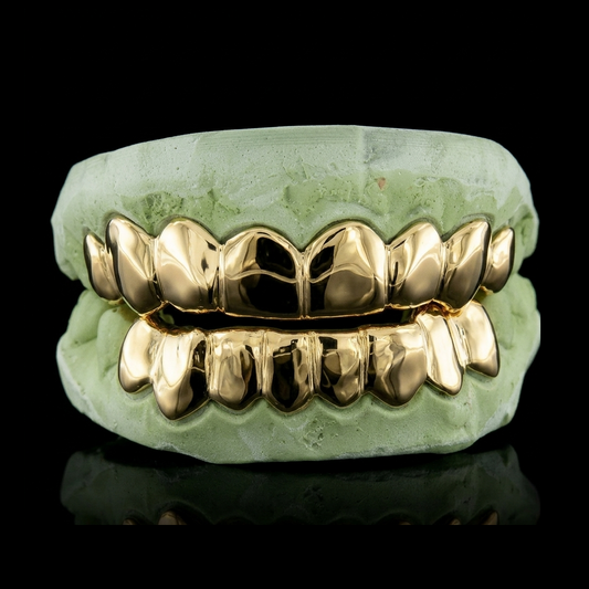 Gold Teeth 8 Top 8 Bottom