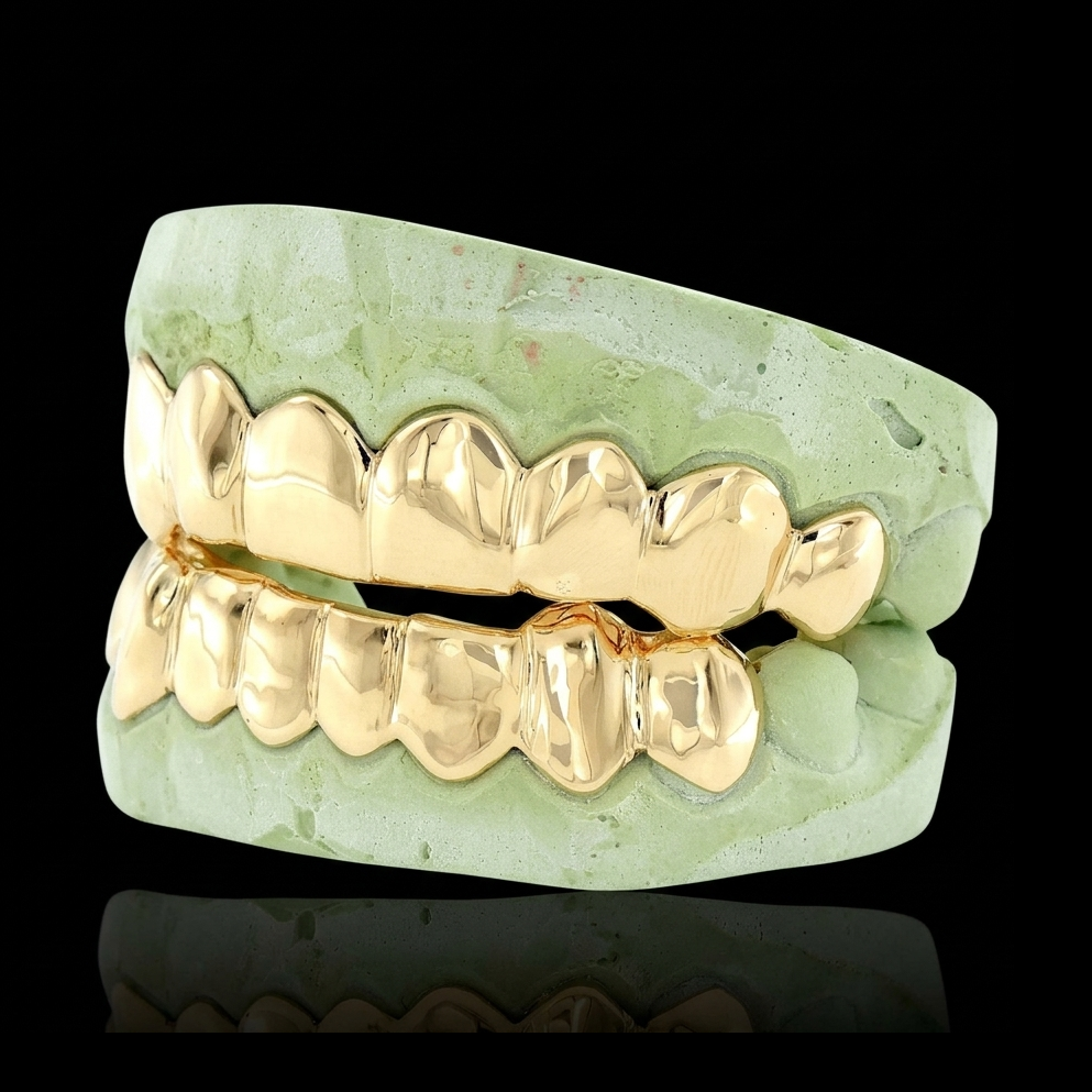 Gold Teeth 8 Top 8 Bottom
