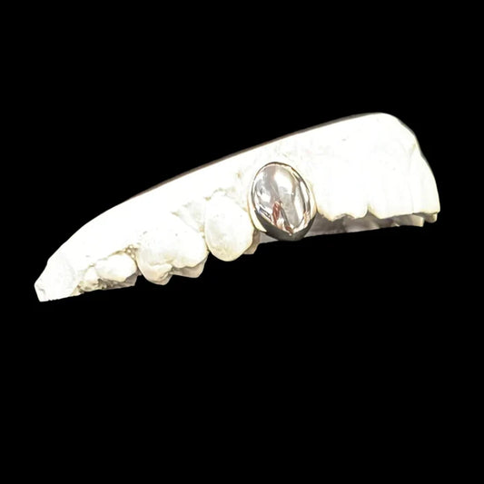 Single Tooth Sterling Silver Grillz