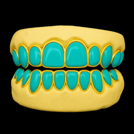 Custom 8 On 8 Tobe Nwigwe 'Mint Condition' Gold Grillz