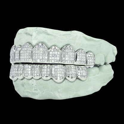 Cam Akers Princess Cut Invisible Set Diamond Grillz