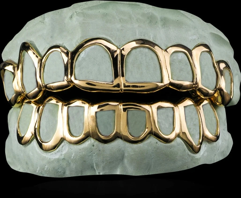 Custom Open Face Gold Grillz