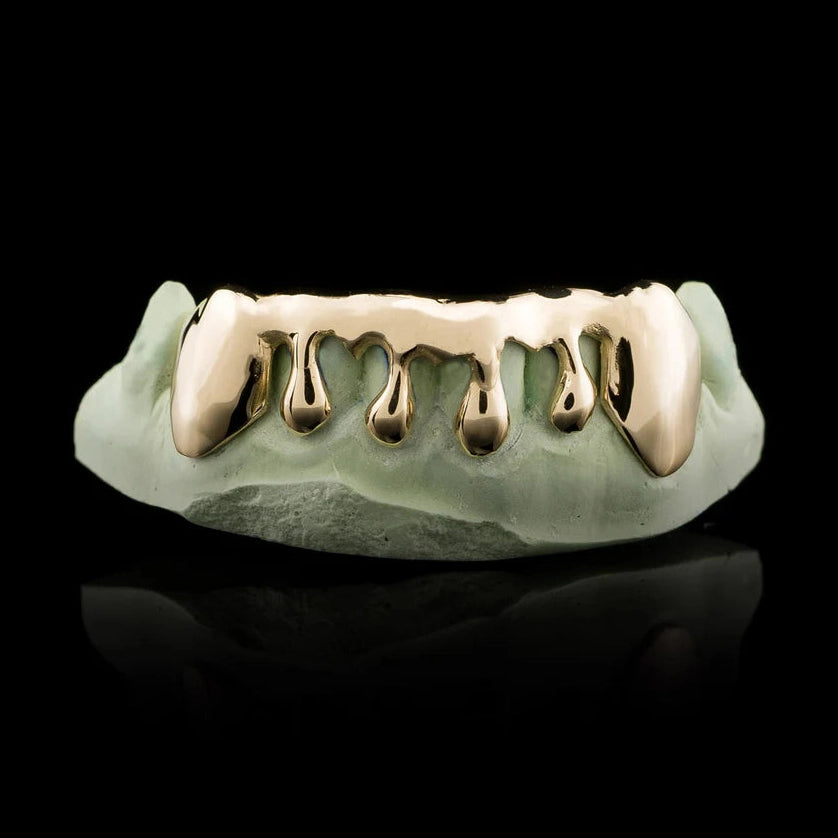 Solid Gold Drip Grillz