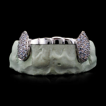 Solid Iced 6 Teeth Connecting Bridge Grillz Bar